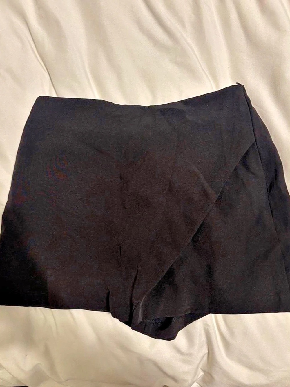 Zara Black Wrap Front Skort Like New